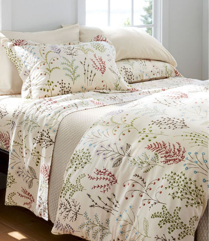 Botanical Floral Flannel Comforter Cover Collection - L.L.Bean Essential