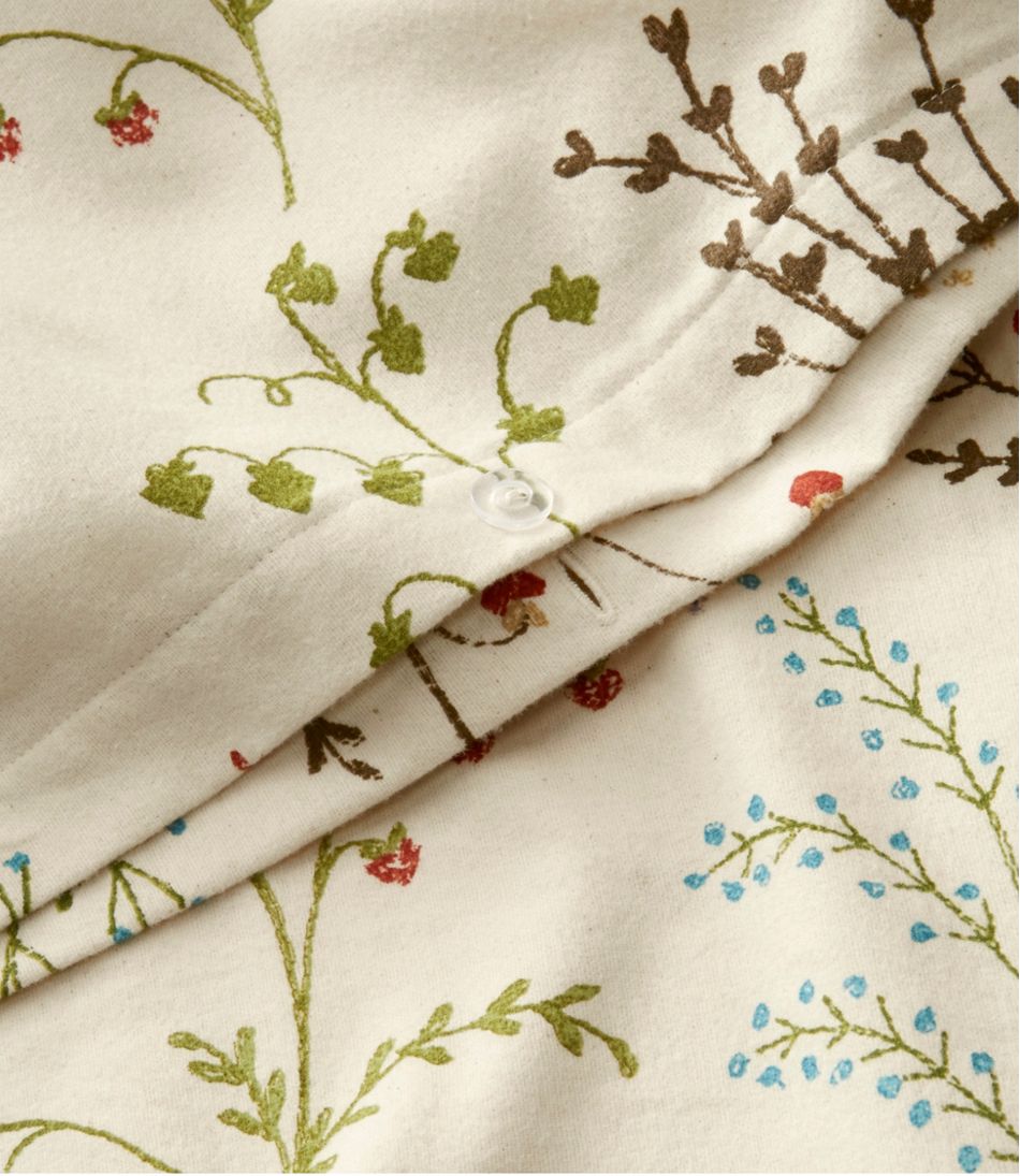 Botanical Floral Flannel Comforter Cover Collection - L.L.Bean Essential