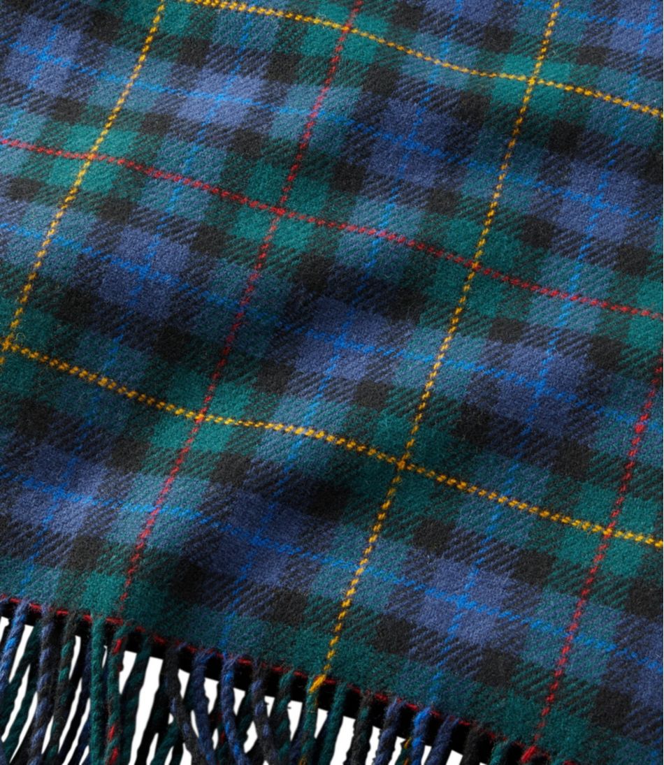 L.L.Bean Washable Wool Throw, Plaid 54" x 60" - L.L.Bean Everyday