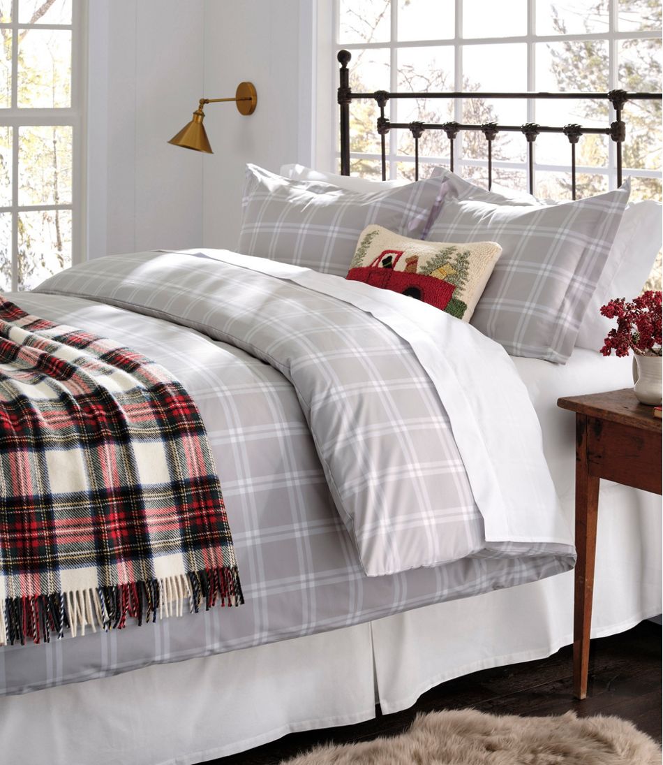 L.L.Bean Washable Wool Throw, Plaid 54" x 60" - L.L.Bean Everyday