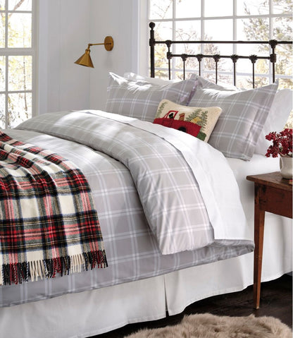 L.L.Bean Washable Wool Throw, Plaid 54" x 60" - L.L.Bean Everyday