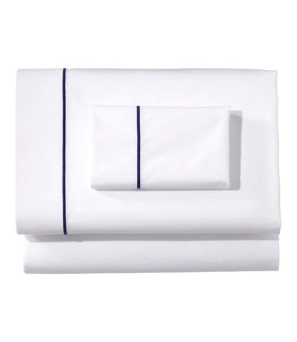 Premium Egyptian Percale Sheet Collection, Satin Stitch - L.L.Bean Great Value