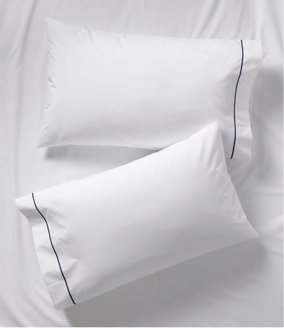 Premium Egyptian Percale Sheet Collection, Satin Stitch - L.L.Bean Great Value