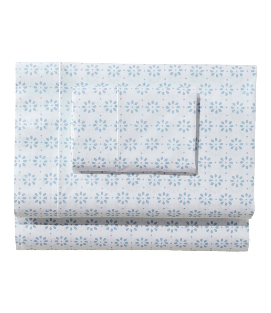 Sunwashed Percale Sheet Collection, Print - L.L.Bean Premium