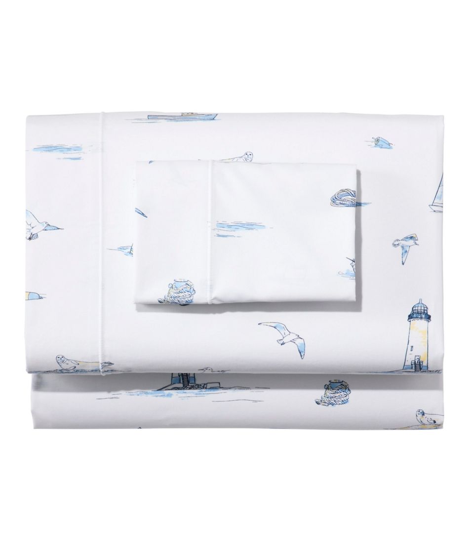 Nautical Boats Percale Sheet Collection - L.L.Bean Popular