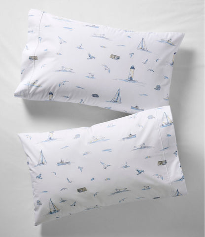 Nautical Boats Percale Sheet Collection - L.L.Bean Popular