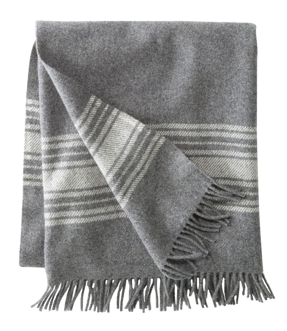 Washable Wool Throw, Striped - L.L.Bean Value