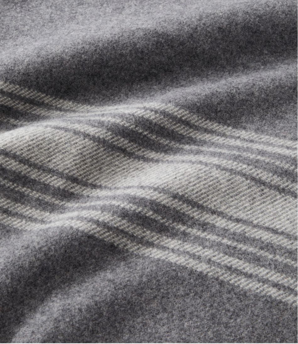 Washable Wool Throw, Striped - L.L.Bean Value