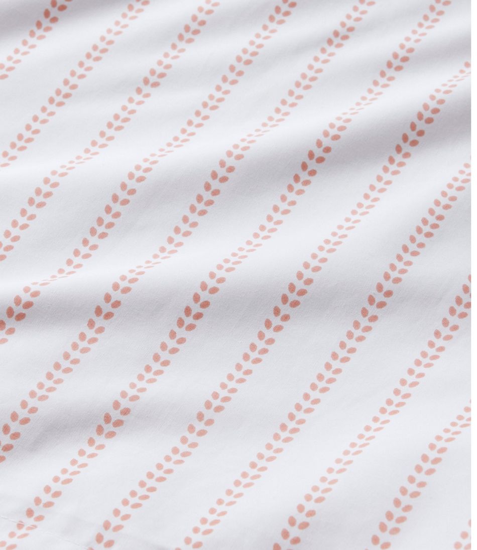 Sunwashed Percale Comforter Cover, Stripe Leaf - L.L.Bean Top Pick