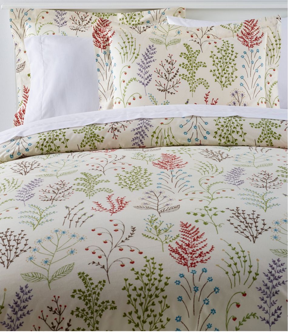 Botanical Floral Percale Comforter Cover Collection - L.L.Bean Trending