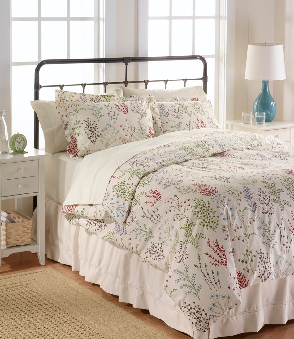 Botanical Floral Percale Comforter Cover Collection - L.L.Bean Trending