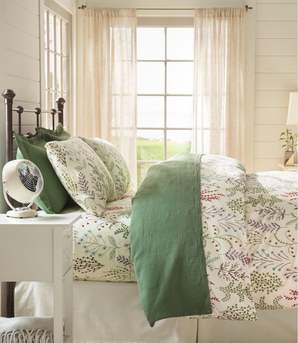 Botanical Floral Percale Comforter Cover Collection - L.L.Bean Trending