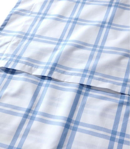 280-Thread-Count Pima Cotton Percale Comforter Cover Collection, Windowpane - L.L.Bean Everyday