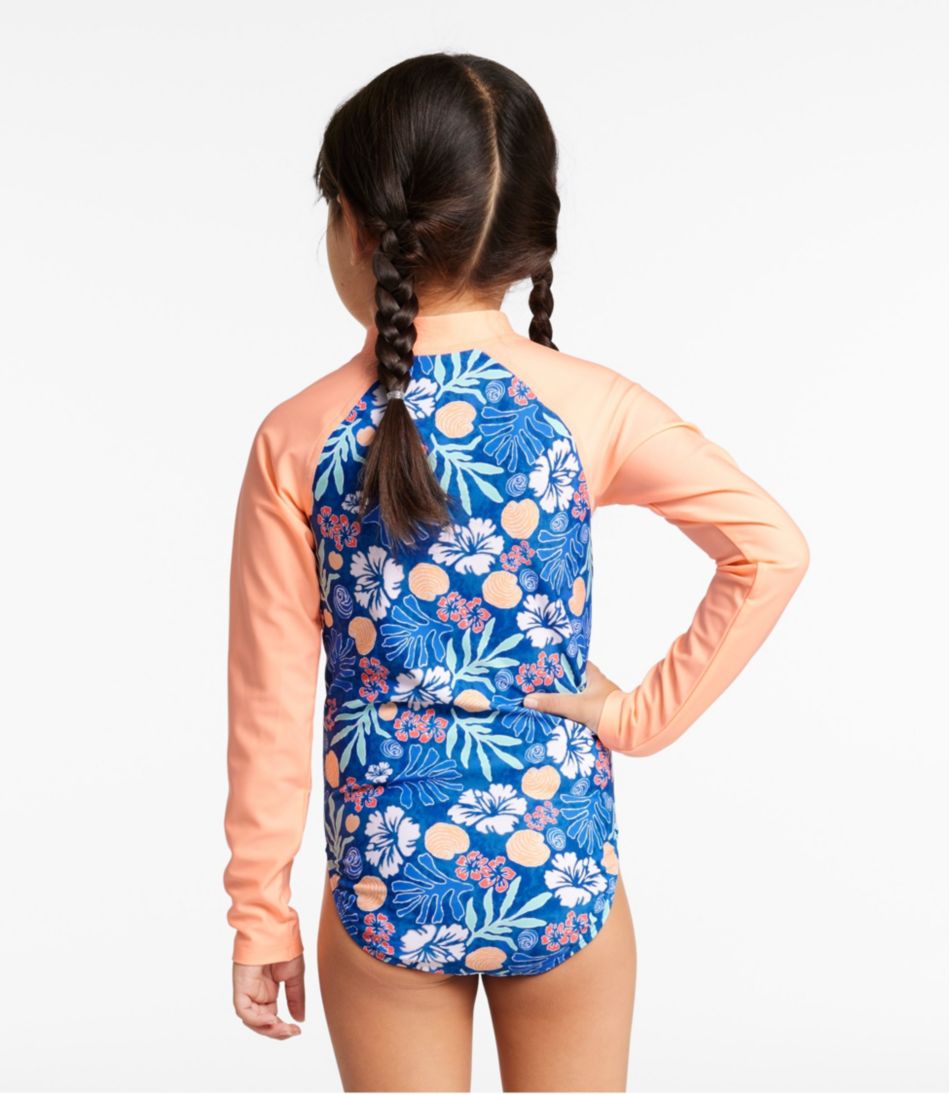Girls' Watersports Swimwear, Rashguard One-Piece - L.L.Bean Essential