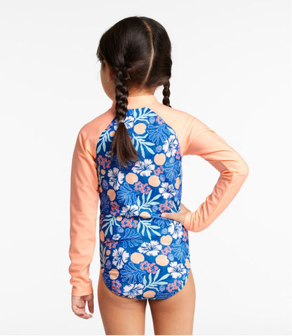 Girls' Watersports Swimwear, Rashguard One-Piece - L.L.Bean Essential