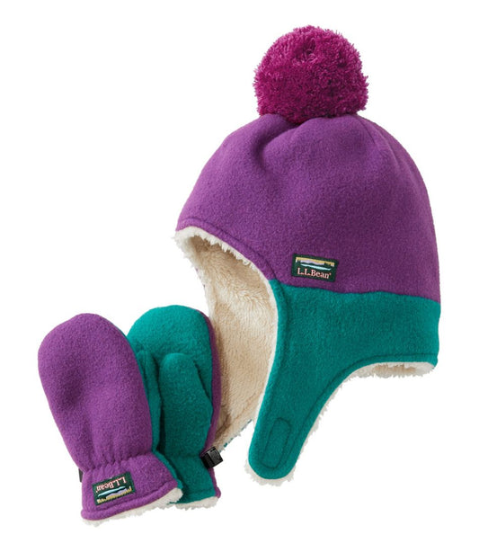 Infants' and Toddlers' Mountain Classic Fleece Hat and Mitten Set - L.L.Bean Quality