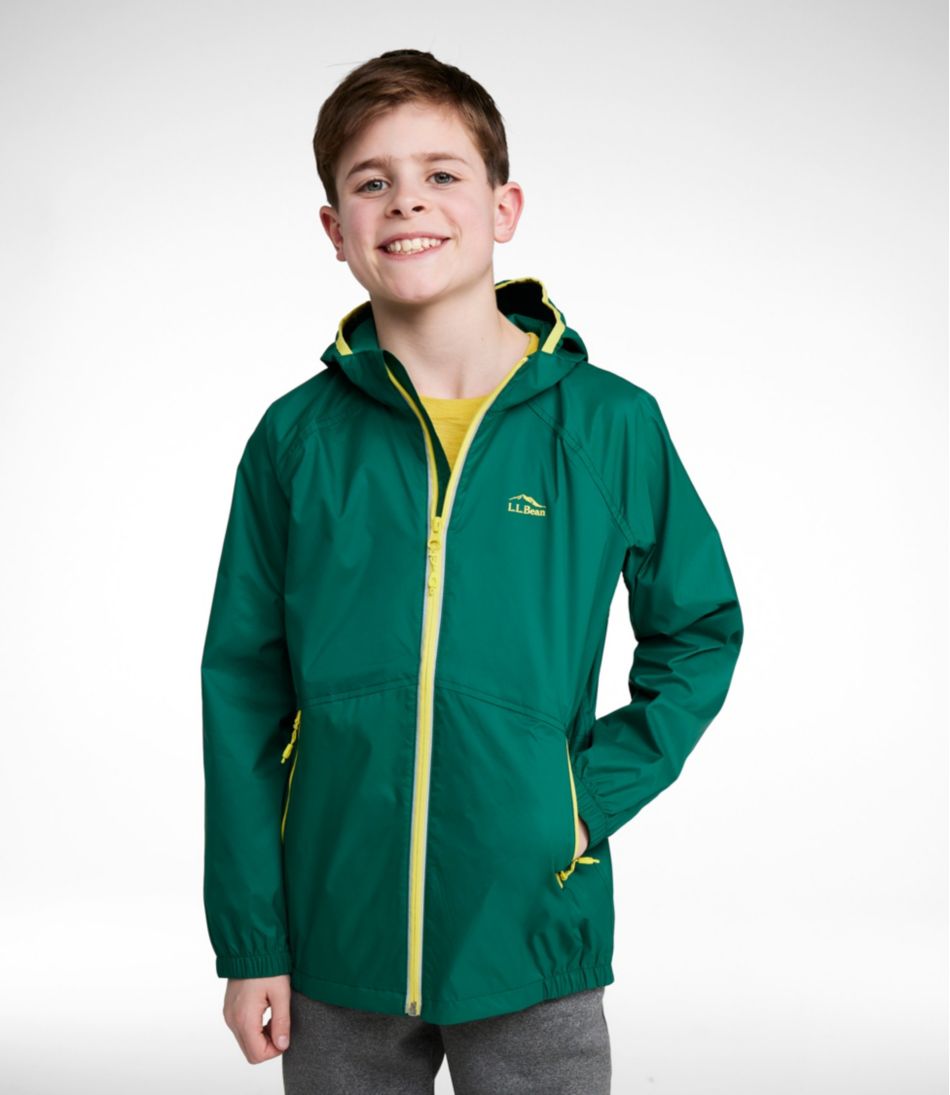 Kids' Wind and Rain Jacket, Reflective Zipper - L.L.Bean Classic