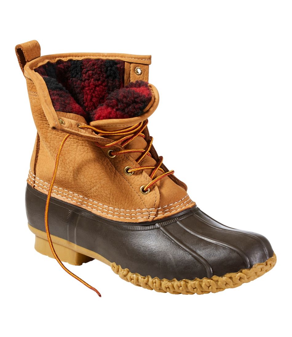 Men's Bean Boots, 8" Fleece-Lined Insulated - L.L.Bean Quality