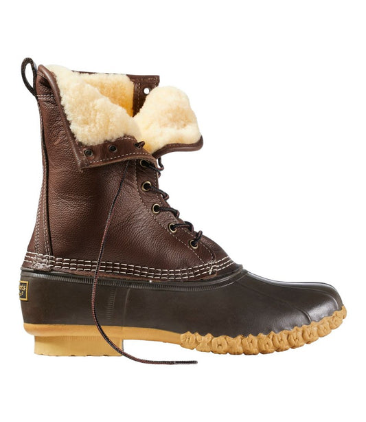 Men's Bean Boots, 10" Shearling-Lined - L.L.Bean New