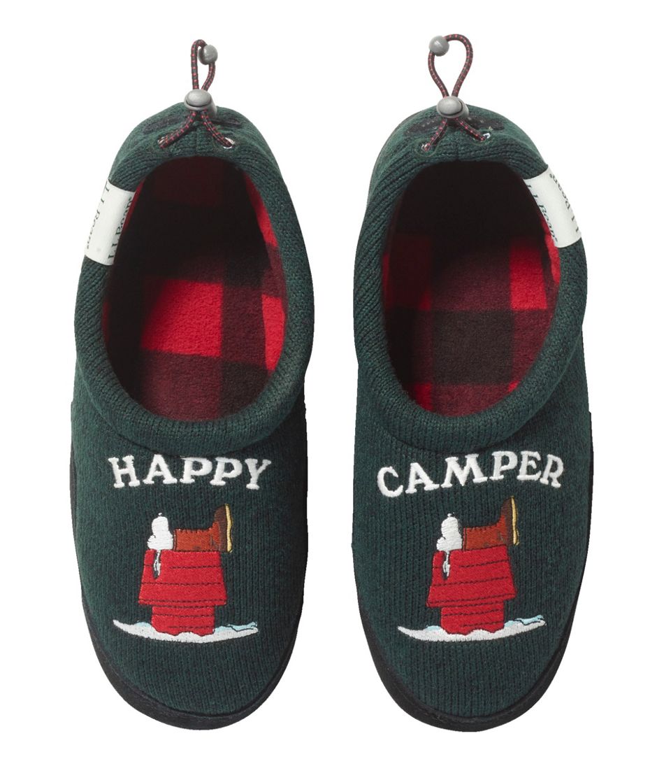 Kids' L.L.Bean X Peanuts Sweater Fleece Slippers - L.L.Bean Signature