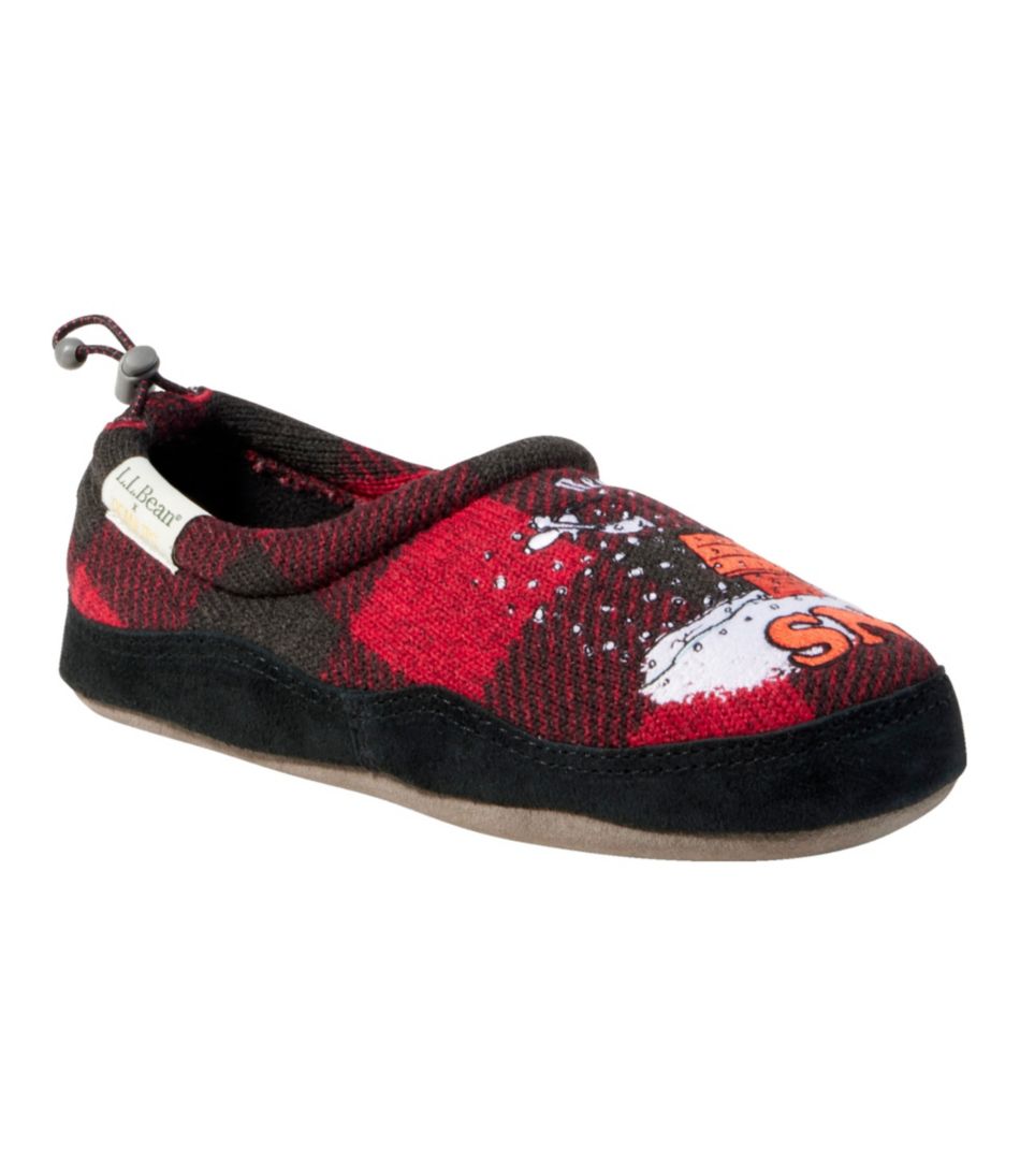 Kids' L.L.Bean X Peanuts Sweater Fleece Slippers - L.L.Bean Signature