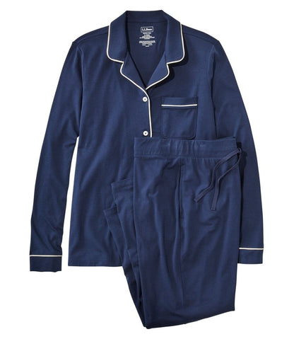 Women's Super-Soft Shrink-Free Pajama Set, Button-Front - L.L.Bean Customer Favorite