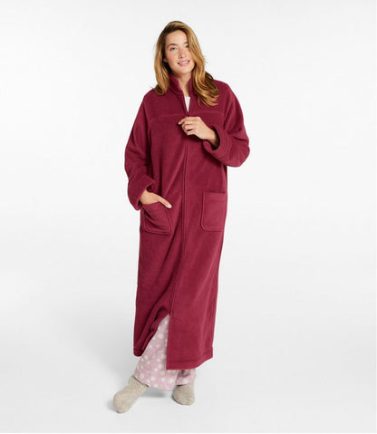 Women's Winter Fleece Robe, Zip-Front - L.L.Bean Popular