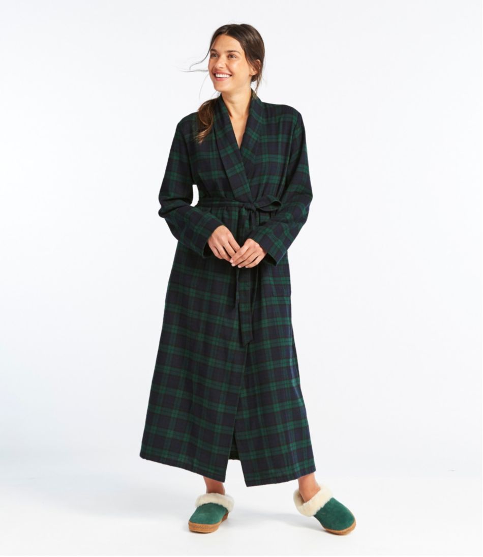 Women's Scotch Plaid Flannel Robe - L.L.Bean Trending