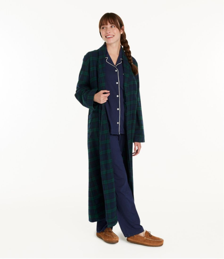 Women's Scotch Plaid Flannel Robe - L.L.Bean Trending