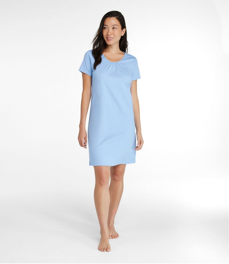 Women's Supima® Nightgown, Short-Sleeve - L.L.Bean Value