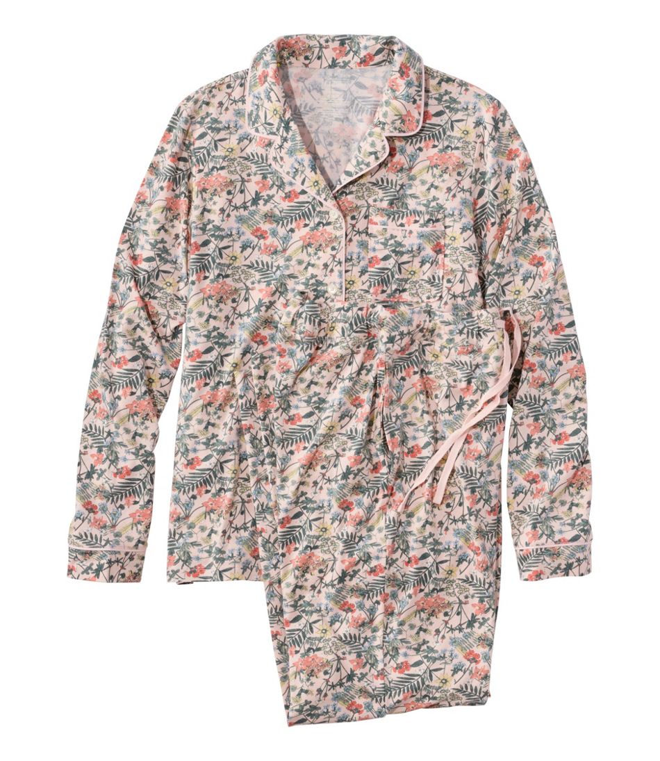 Women's Super-Soft Shrink-Free Pajama Set, Button-Front - L.L.Bean Trusted