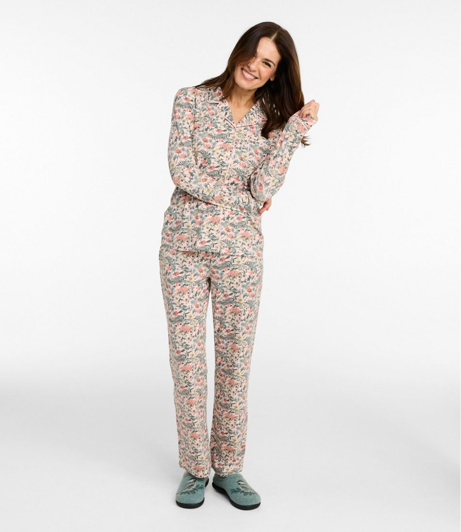 Women's Super-Soft Shrink-Free Pajama Set, Button-Front - L.L.Bean Trusted