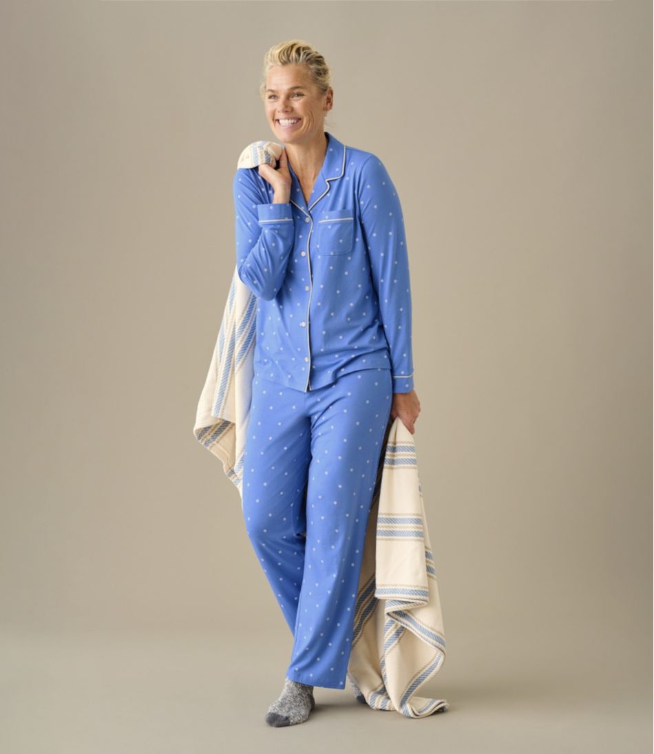 Women's Super-Soft Shrink-Free Pajama Set, Button-Front - L.L.Bean Trusted