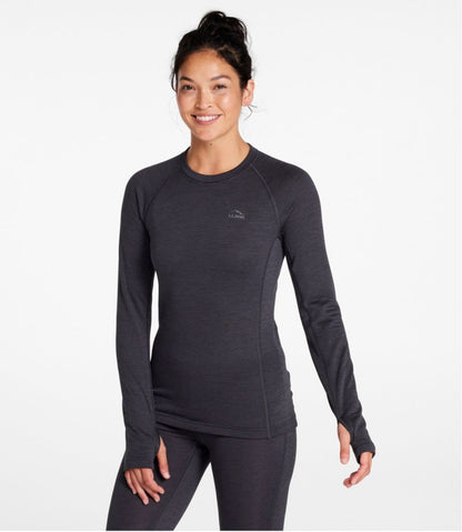 Women's L.L.Bean Midweight Base Layer Crew Top - L.L.Bean Customer Favorite