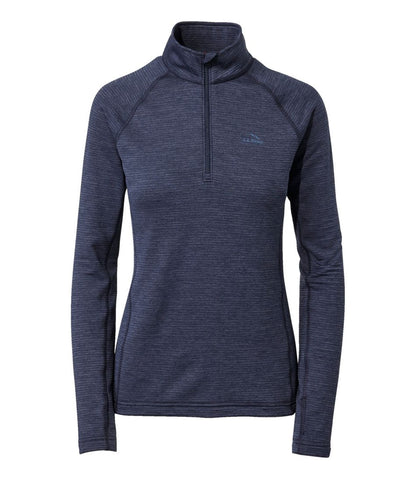 Women's L.L.Bean Midweight Base Layer Crew Top, 1/4 Zip - L.L.Bean Signature