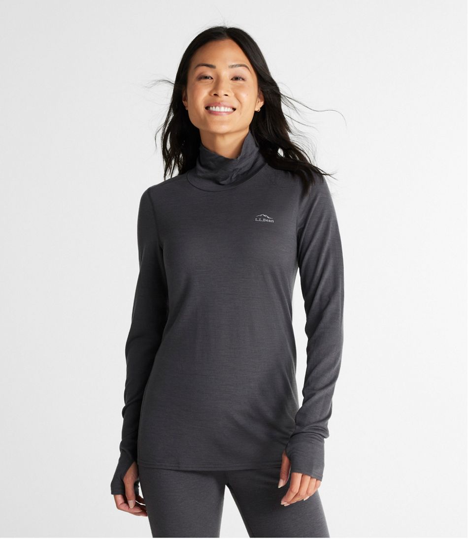Women's Cresta Wool Ultralight 150 Turtleneck - L.L.Bean New