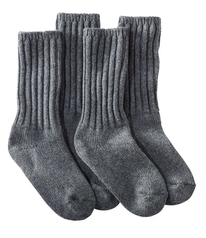Adults' Merino Wool Ragg Socks, 10" 2-Pack - L.L.Bean Signature