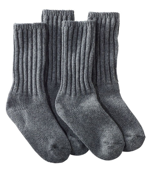 Adults' Merino Wool Ragg Socks, 10" 2-Pack - L.L.Bean Signature