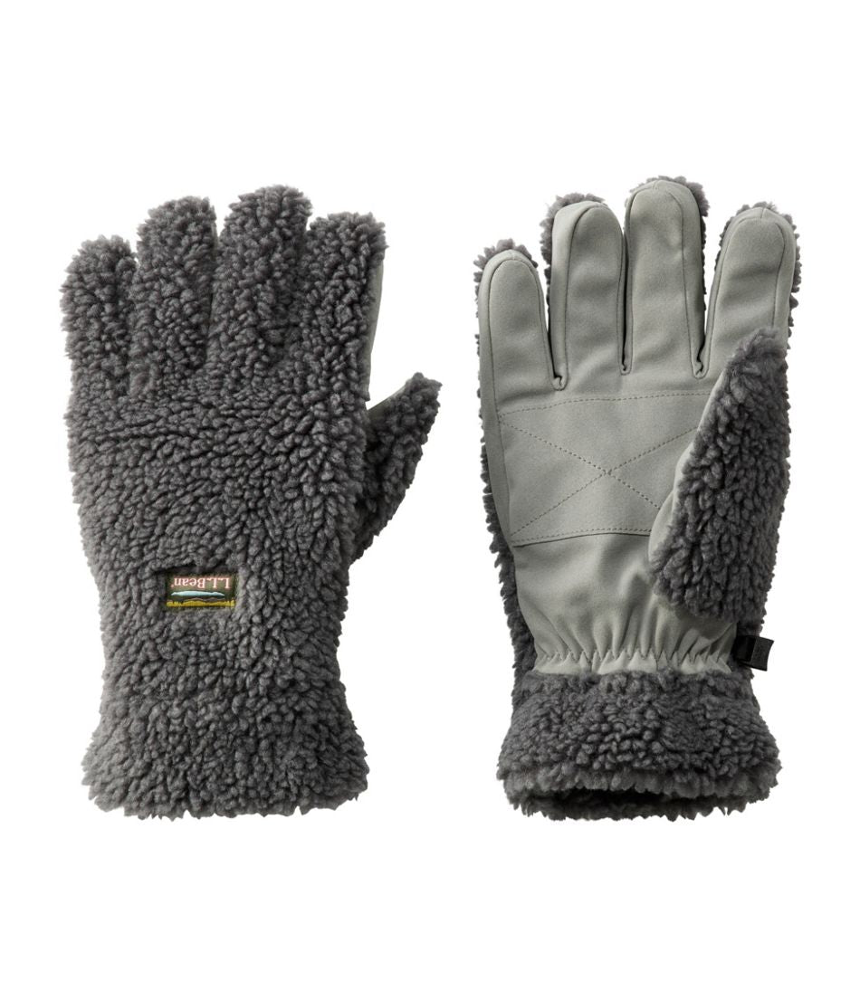 Adults' Mountain Pile Fleece Gloves - L.L.Bean Value