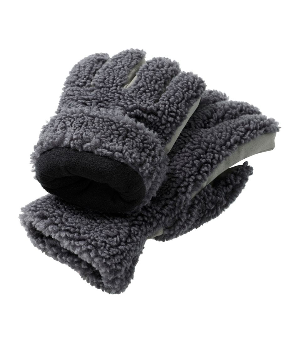 Adults' Mountain Pile Fleece Gloves - L.L.Bean Value