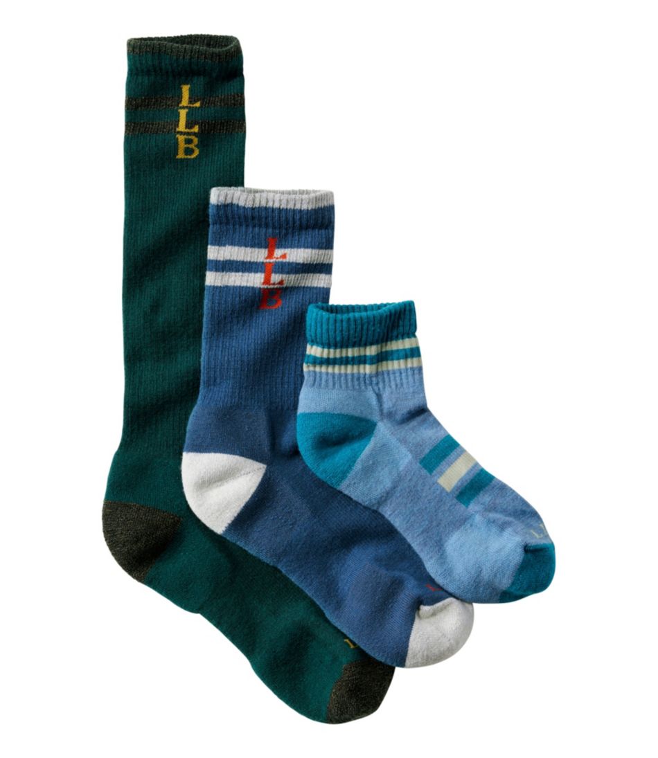 Adults' Katahdin Hiker Socks, Stripe - L.L.Bean Featured