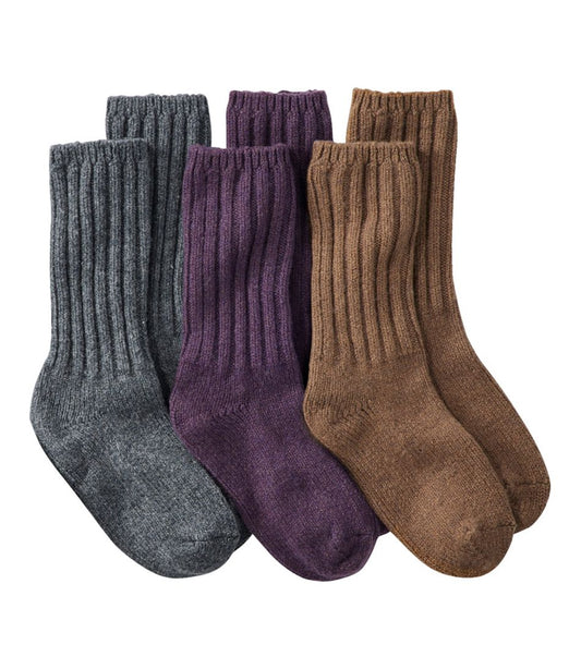 Adults' Merino Wool Ragg Socks, 3-Pack - L.L.Bean Popular