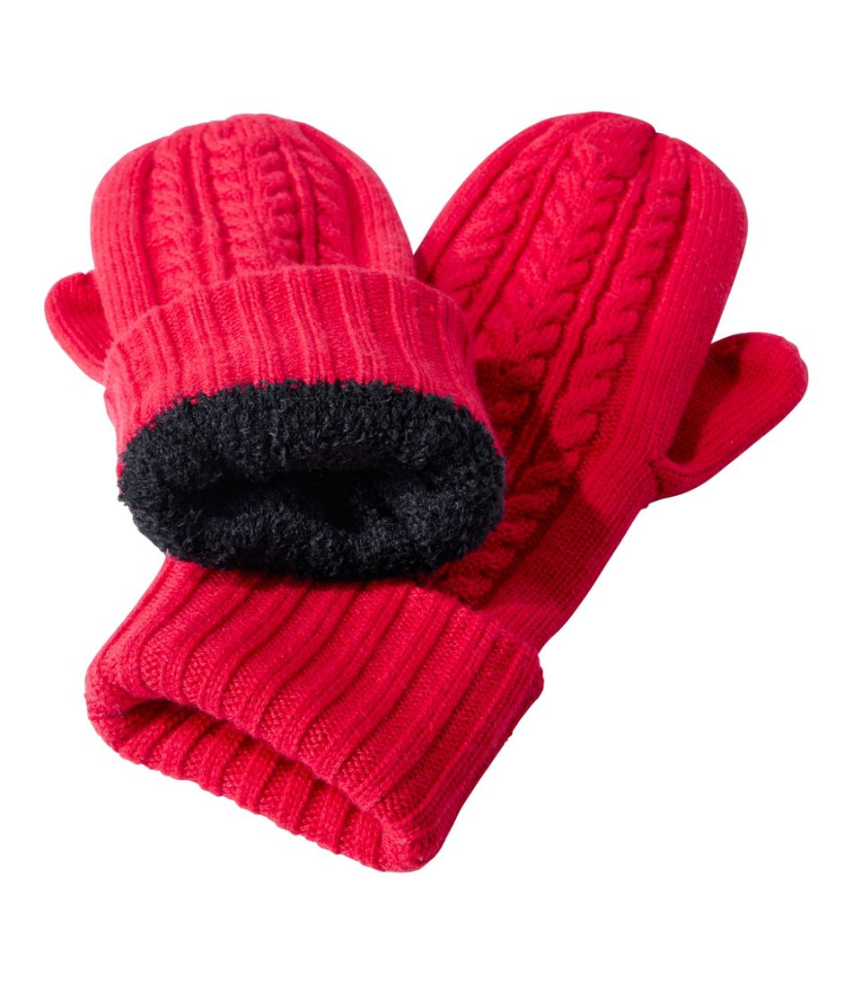 Women's Heritage Cable Mittens - L.L.Bean Essential