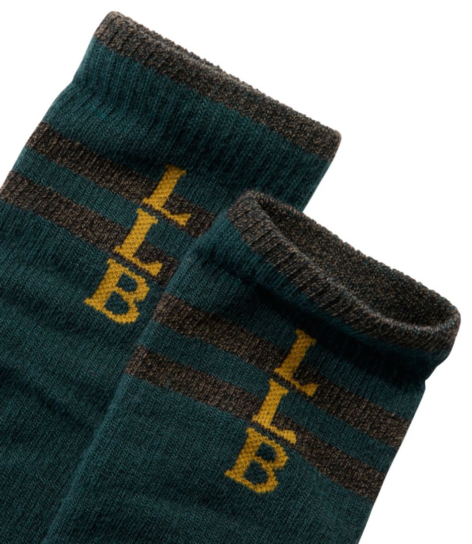 Adults' Katahdin Over the Calf Hiker Socks, Mountain Stripe - L.L.Bean Great Value