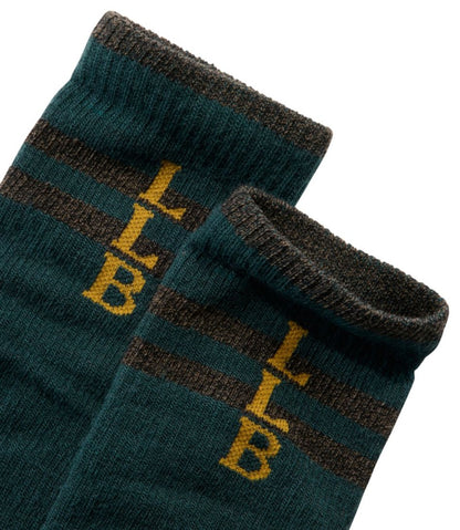 Adults' Katahdin Over the Calf Hiker Socks, Mountain Stripe - L.L.Bean Great Value