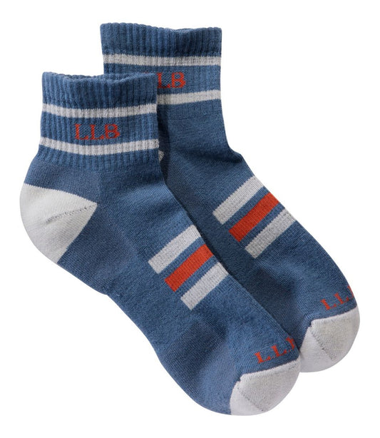 Adults' Katahdin Hiker Socks, 1/4 Crew Stripe - L.L.Bean Customer Favorite