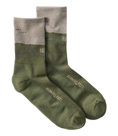 Adults' Farm to Feet Portland West Quoddy Lighthouse Light Cushion 3/4 Crew Socks - L.L.Bean Popular