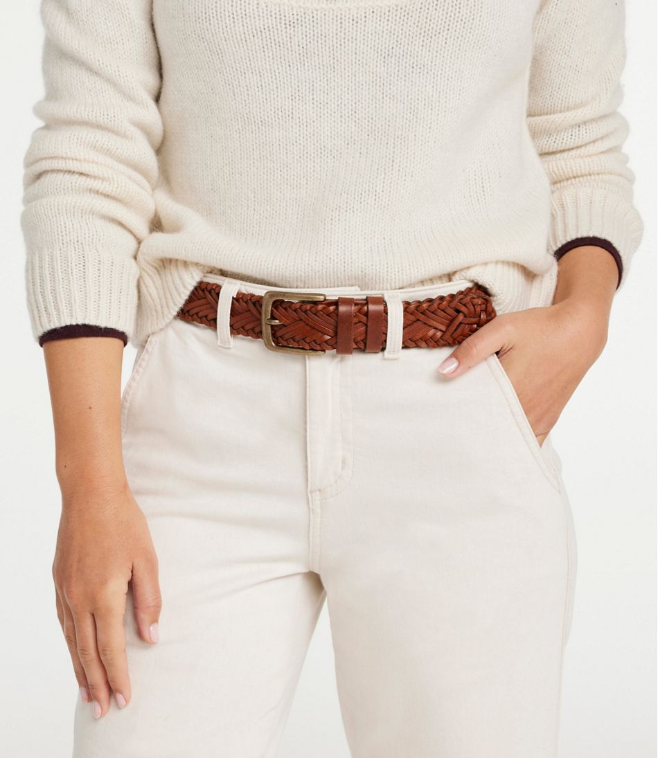 Women's L.L.Bean Braided Leather Belt - L.L.Bean Classic