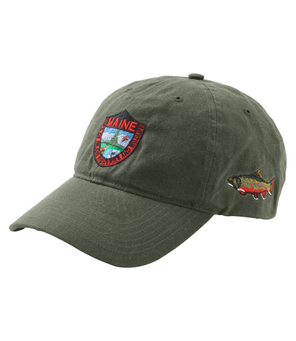 Adults' MIF&W Waxcloth Hat, Brook Trout - L.L.Bean Quality