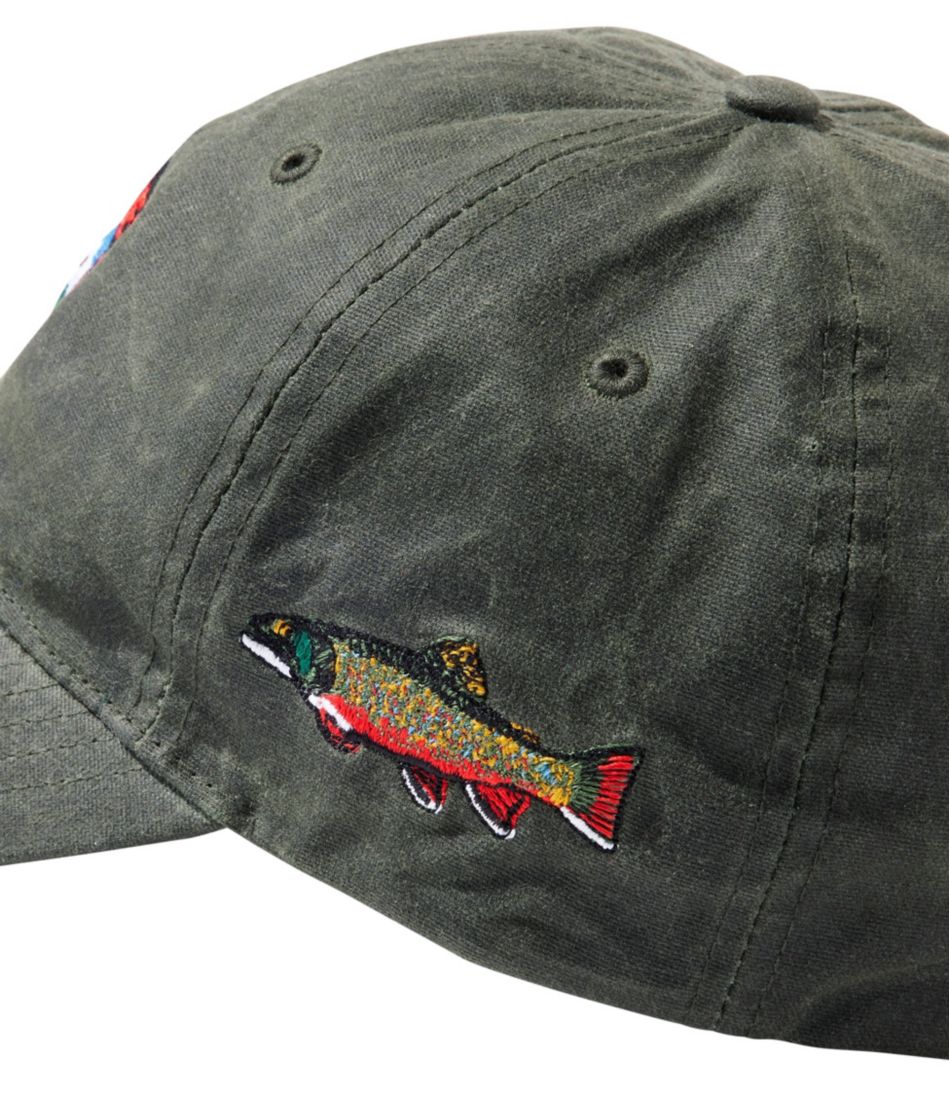 Adults' MIF&W Waxcloth Hat, Brook Trout - L.L.Bean Quality